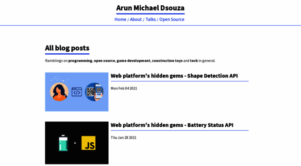 arunmichaeldsouza.com