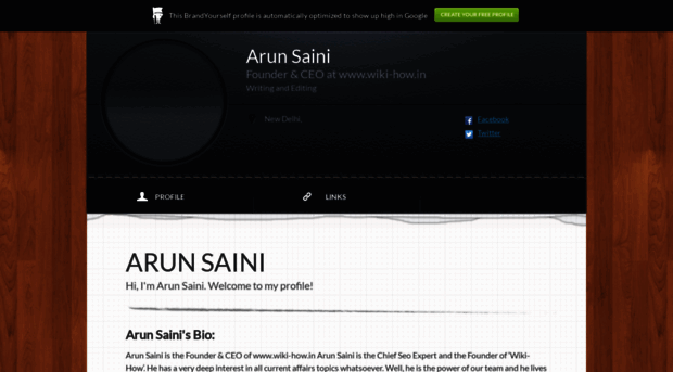 arunsaini.brandyourself.com