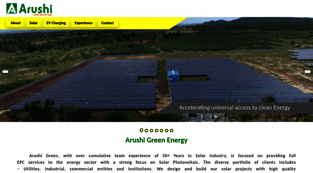 arushigreenenergy.com