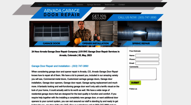 arvadagaragedoorrepair.biz