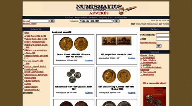 arveres.numismatics.hu