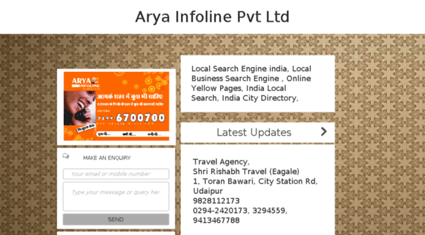 aryainfoline.nowfloats.com