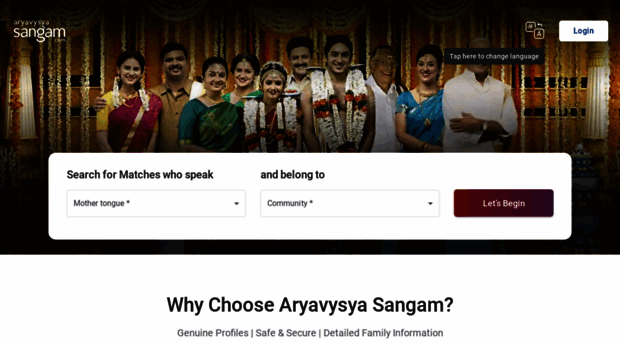 aryavysya.sangam.com