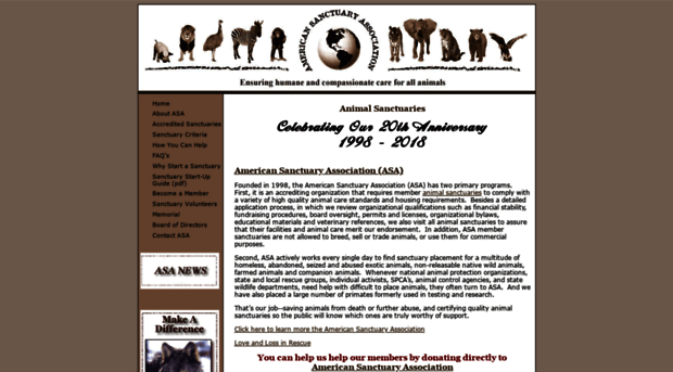 asaanimalsanctuaries.org