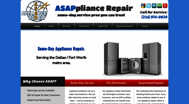 asapappliancedallas.com