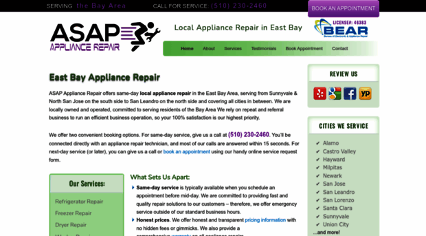 asapappliancerepairca.com