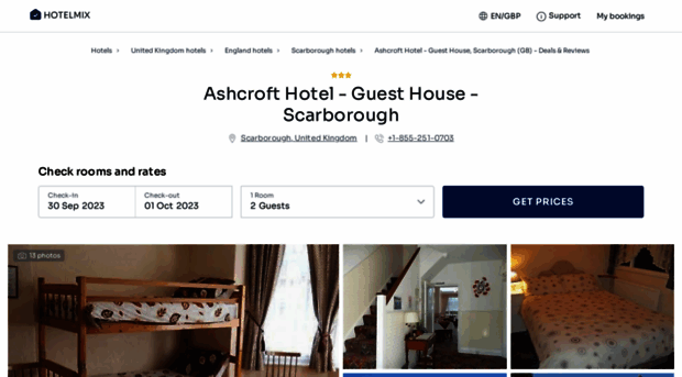 ashcroft-hotel-scarborough.hotelmix.co.uk