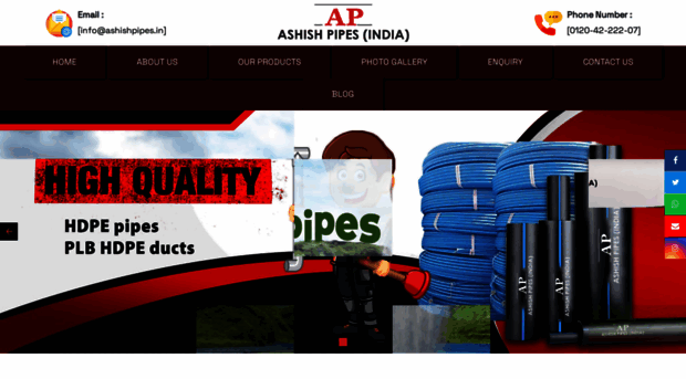 ashishpipes.in