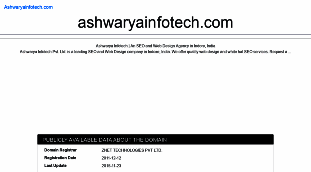 ashwaryainfotech.com.qanator.com