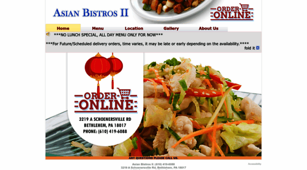 asianbistros2bethlehem.com