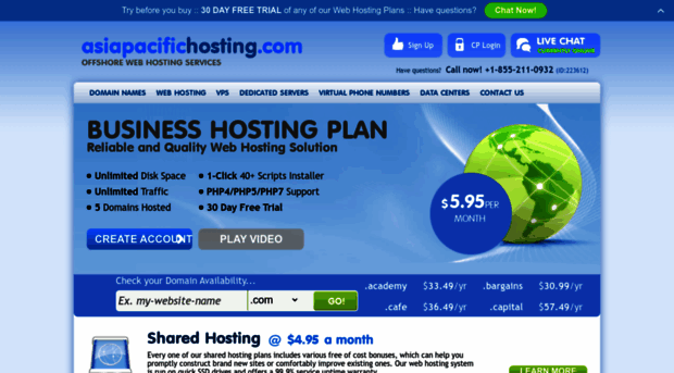 asiapacifichosting.com