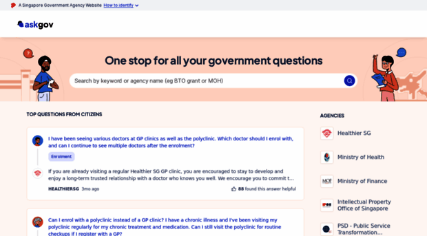 ask.gov.sg - AskGov | Q&A: Your questions a... - Ask