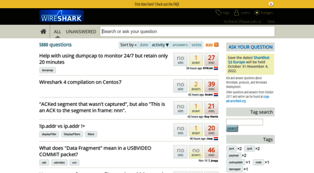 ask.wireshark.org