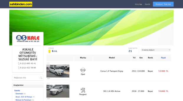askaleotomotiv.sahibinden.com
