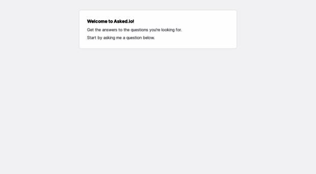 asked.io