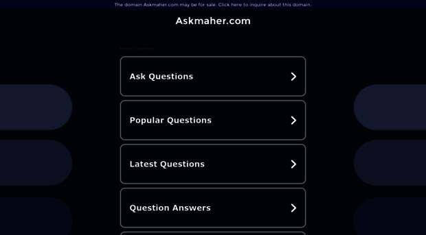 askmaher.com