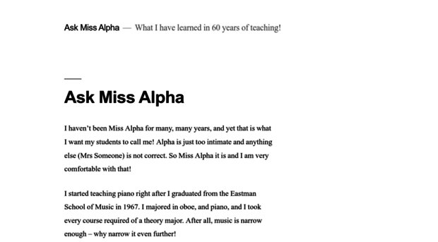 askmissalpha.com