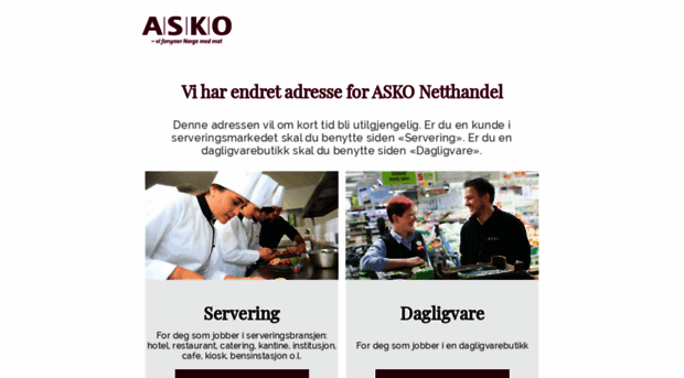 Asko Servering Netthandel