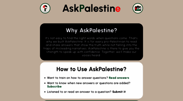 askpalestine.info