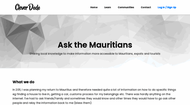 askthemauritians.cleverdodo.com