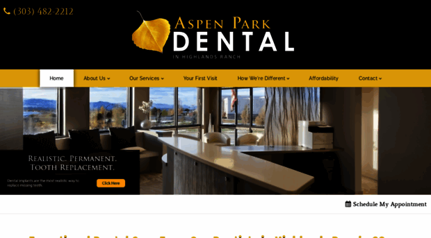 aspenparkdentalhighlandsranch.com