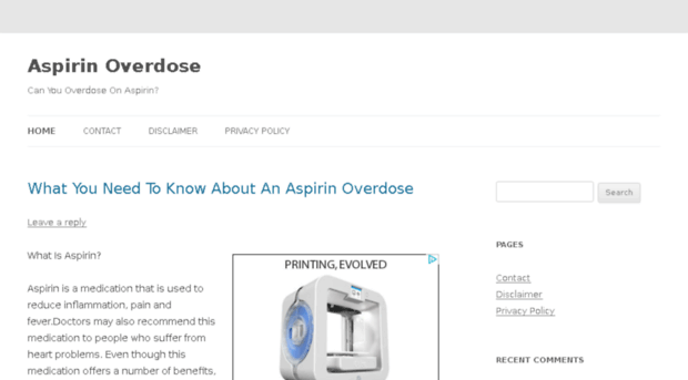 aspirinoverdose.org