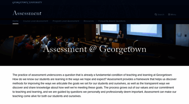 assessment.georgetown.edu