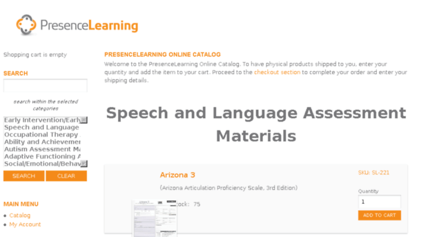 assessmentmaterials.presencelearning.com