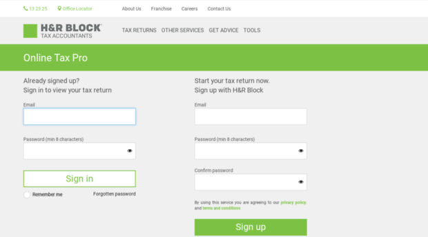 Assistedtax hrblock au Online Tax Pro Lodge Return 