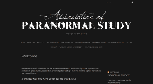 associationofparanormalstudy.com