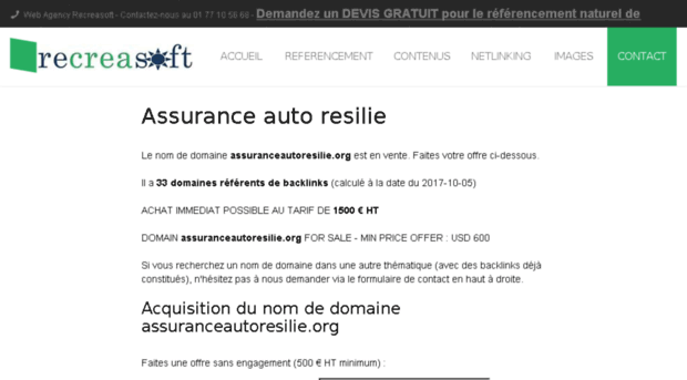 assuranceautoresilie.org