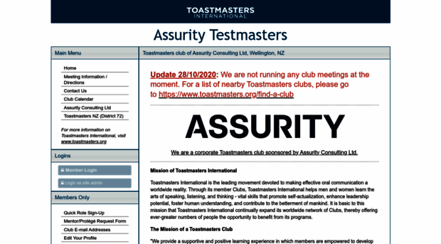 assurity.toastmastersclubs.org