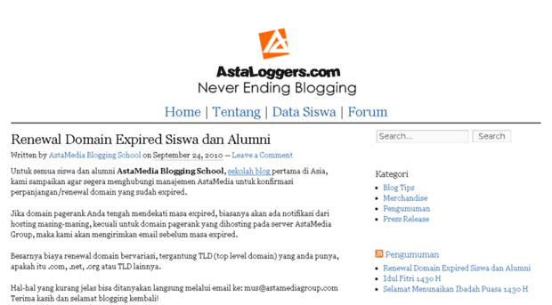 astaloggers.com