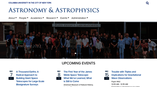 astro.columbia.edu - Astronomy & Astrophysics - Astro Columbia