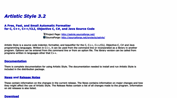 astyle.sourceforge.net