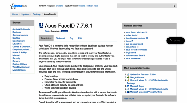 asus-faceid.updatestar.com