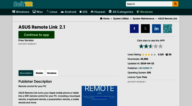 asus-remote-link-ios.soft112.com