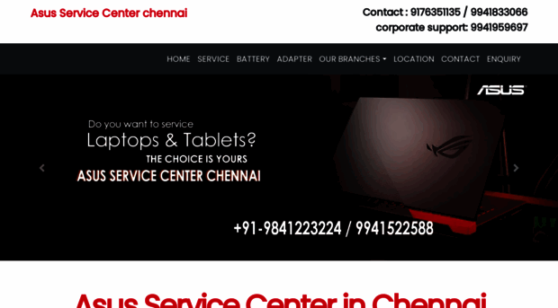 asusservicecenterinchennai.in