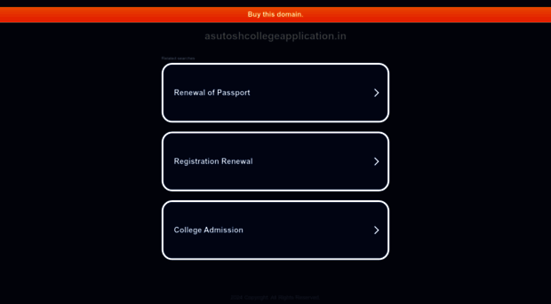 asutoshcollegeapplication.in