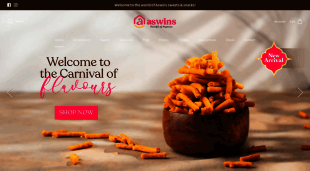 aswinssweets.com