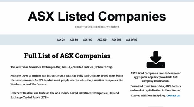 asxlistedcompanies.com