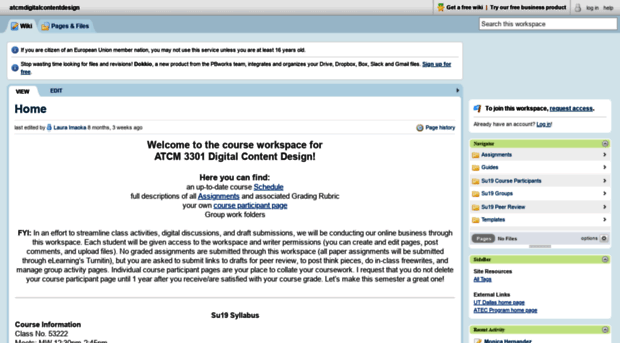 atcmdigitalcontentdesign.pbworks.com