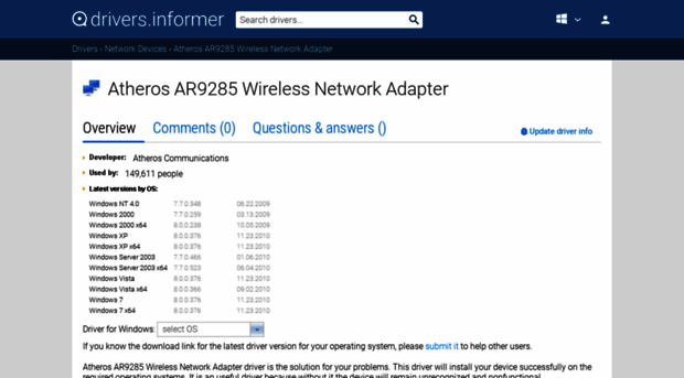 atheros-ar9285-wireless-network-adapter.drivers.informer.com