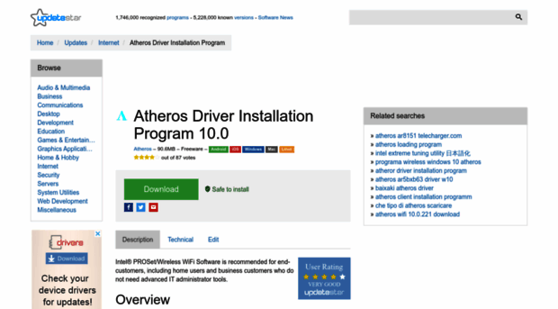 atheros-driver-installation-program.updatestar.com