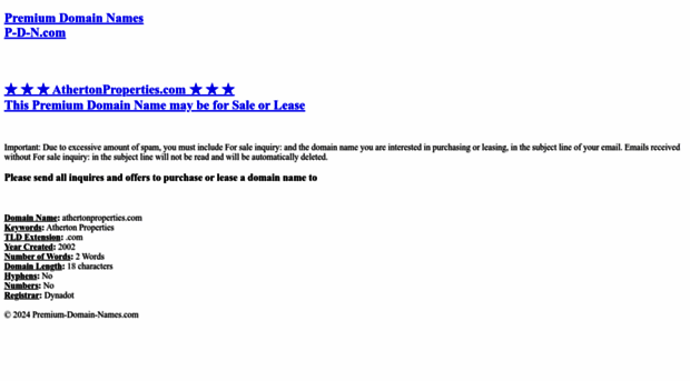 athertonproperties.com