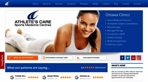 athletescareottawa.ca