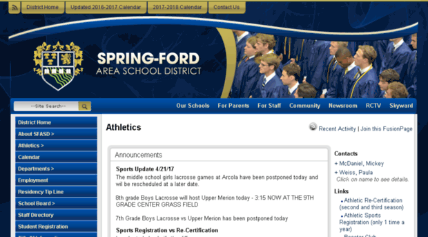 athletics.spring-ford.net