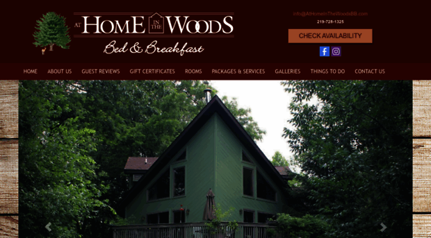 athomeinthewoodsbb.com