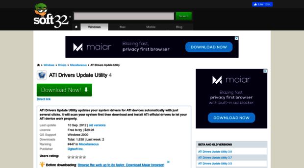 ati-drivers-update-utility.soft32.com