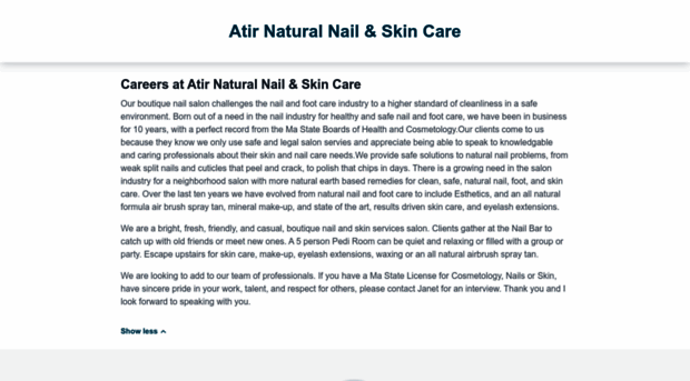 atirnaturalnailcare.workable.com